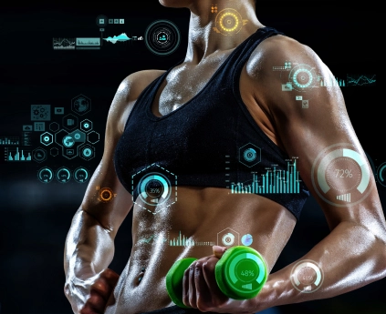 Dashboard showing organization's fitness progress